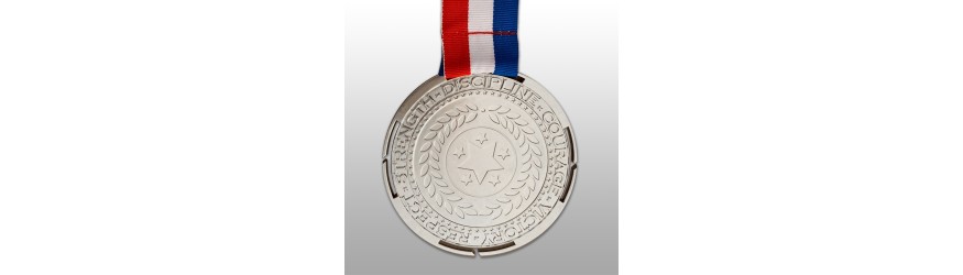 100MM MOTIVATION UV METAL PRINTED MEDAL (3MM THICK) - GOLD, SILVER OR BRONZE